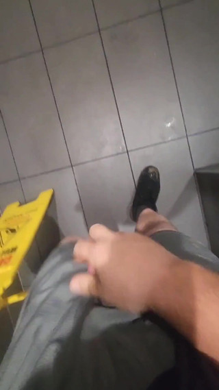 Ass Play and Cum in the Mcdonald's Bathroom