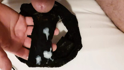 Cum on sweet black panties