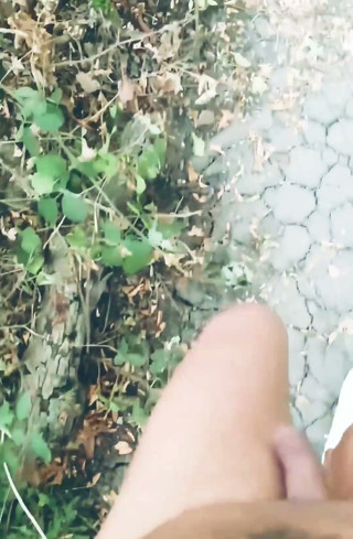 POV Naked Walk in the Woods