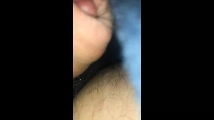 Playing with my cock in the car - trying not to get caught
