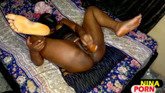 Ebony Girl Enjoy Her Big Dido in Her Pink Pussy