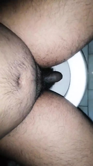 Morning bathroom fun white short morning pee