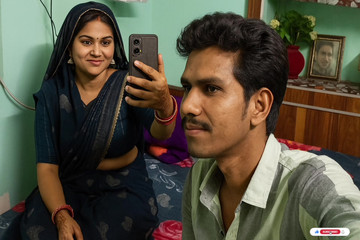 Indian Beautiful Desi Bhabhi On Mobile Selfi By -Snapchat143