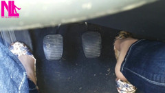 Pedal Pumping in Flowered Flats
