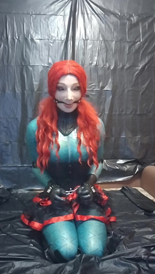 Latex doll selfbondage