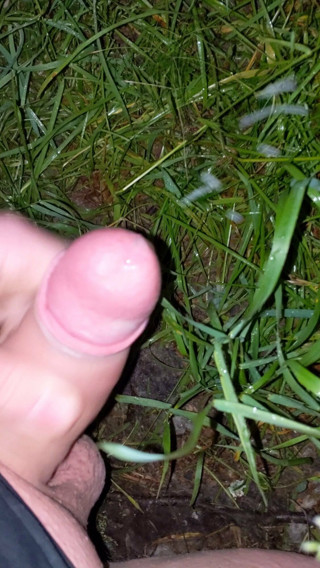 Outdoor late night jerking (voice reveal)