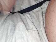 Step mom hand slip under step son pants and handjob his cock