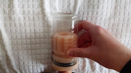 YoungBear has fun with Fleshlight