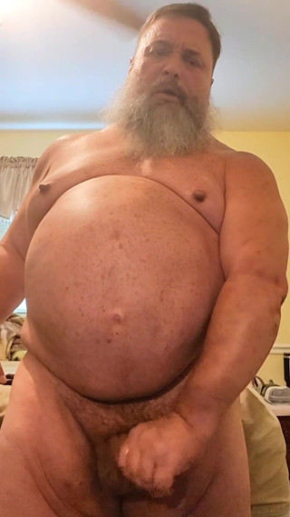 Stepdaddy Bear Gets Verbal and Cums