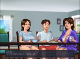 Sex with stepsister at dianing table stepmom caught summer time saga game