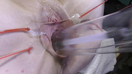 Far Spread Pussy Close up Fucking with Lamp 1000watt