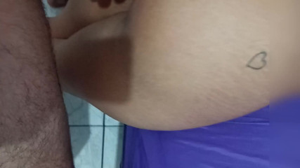 Married woman from Fortaleza asked to record to show her husband her ass full of cum