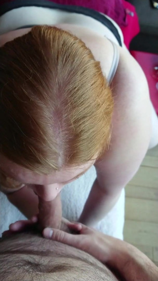 BBW Wife Miss Lizz  Blowjob at Home