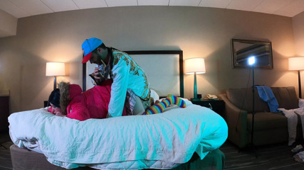 Celebrity Fucks Hot Tgirl in Chastity thumbnail