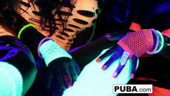 Black Light Rainy Night with Abigal Mac & Ava Addams