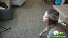 Stunning Wisconsin Tiff Invites Chubby Guys To Gangbang Her Hungry Holes