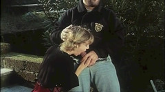 90's Teeny Fucks with Janitor in College Garden