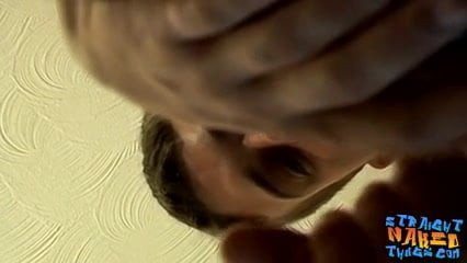 Straight thug Bryce Corbin teases by jerking off solo
