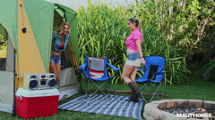 Reality Kings - Dirty Blondes Brianna Ray and Alana Luv Sit on Eachothers Face While Camping