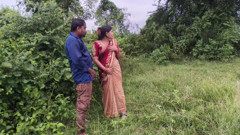 Odia village house wife hard - core fuck with her boyfriend in forest, odia wife sex in outdoor forest