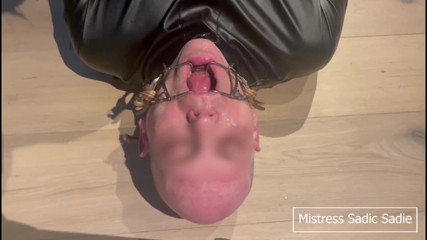 Lots of Spit with Bondage and Some Needle CBT