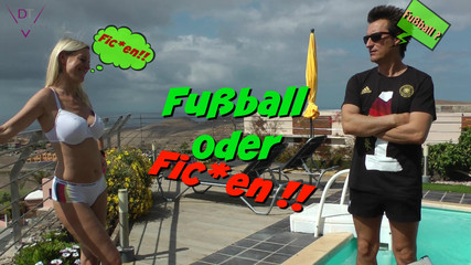 Football or fucking ?! Horny fucked in front of the public viewing!