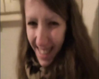 I find the door open and I film Daniela, as brunette as she