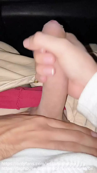 Cruising Young Gay Student Jerks Off In My Car Until He Cums In Public After Swallowing My Cum