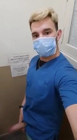Cock waving with mask