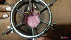 The kinky slut queen "Dark Dea" in (extreme cow speculum with final fisting) off-set