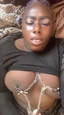Black girl nipple clamps