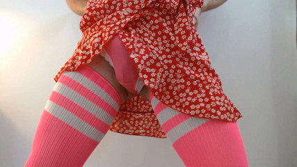 Showing Off In My Sundress &amp; Stockings
