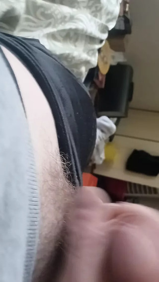 Jacking off to porn