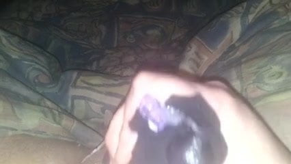 Cum in nylon sock