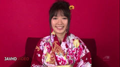 Chiharu's Sexy Kimono Seduction Ends with Ecstatic Asian Creampie Threesome
