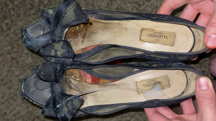 Valentino peep toe heels cumming