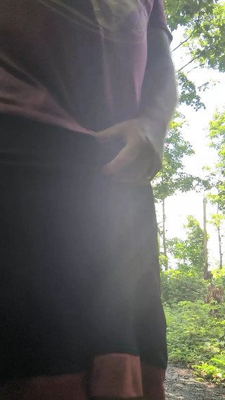 Jerking off on a Hot Day in the Woods
