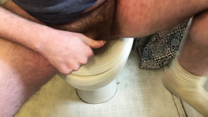 Masturbating in the bathroom