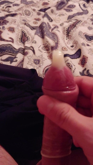 Big load in condom 3