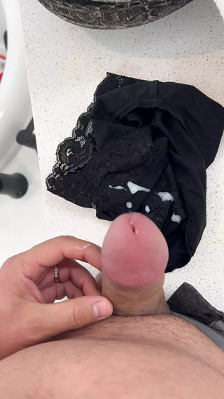 Cum in wife's Panties - Cuckold Husband thumbnail