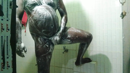 Stepbrother swallows cum in the shower, younger stepsister sucks older stepbrother's cock and ejaculates