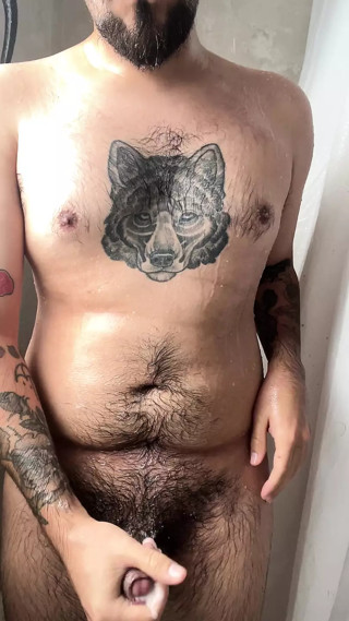 Super Horny In The Shower Cum in my hand