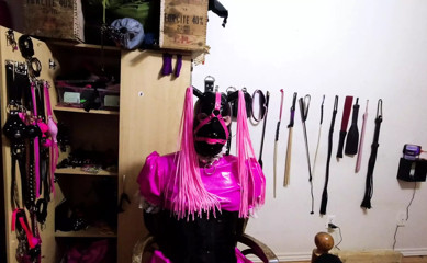 New latex hood-wig