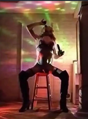 Getting down and dirty with my black fleshy dildos ...