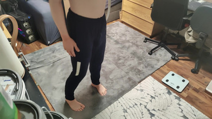 Cleaning my room naked