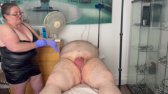 Part 2:- Domina Satana Sounds Slave Dazzer with a 1ft Sound Followed by CBT Needles!