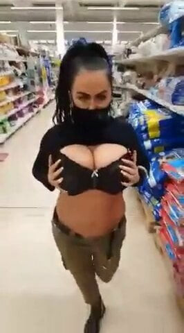 Walking in a supermarket