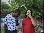 Black beauty will do anything to satisfy Ron Jeremy and his black friend