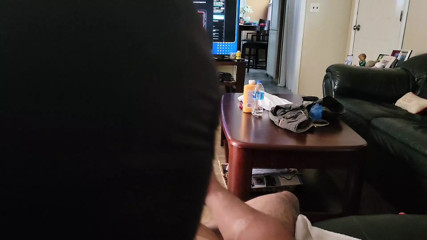 Testing XT5 Auto Stroker Toy on my uncut dick into till I CUM Part 2