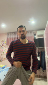 Hot Stepdaddy Jerking off Nuts Like Crazy